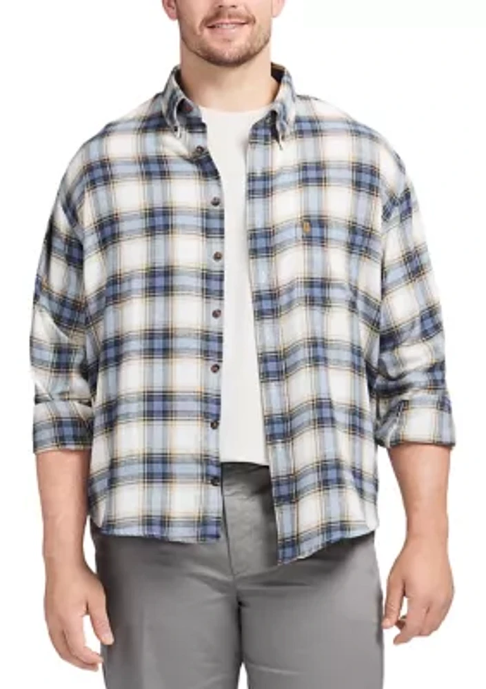 Big & Tall Long Sleeve Plaid Flannel Shirt