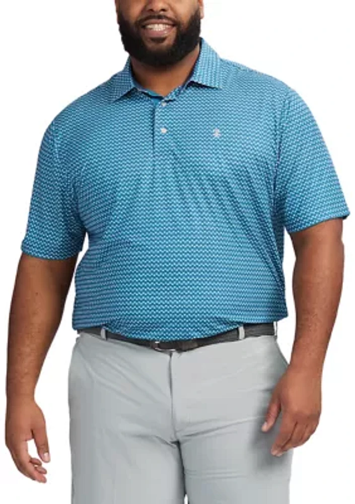 Big & Tall Swingflex Printed Polo Shirt