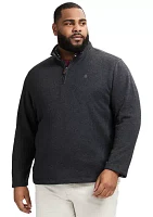 Big & Tall Sweater Fleece 1/4 Zip Pullover