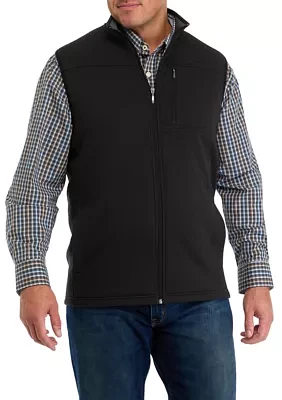 Big & Tall Striped Fleece Vest