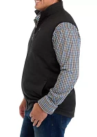 Big & Tall Striped Fleece Vest