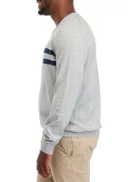 Classic Chest Stripe Crew Neck Sweater