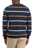 Classic Chest Stripe Crew Neck Sweater