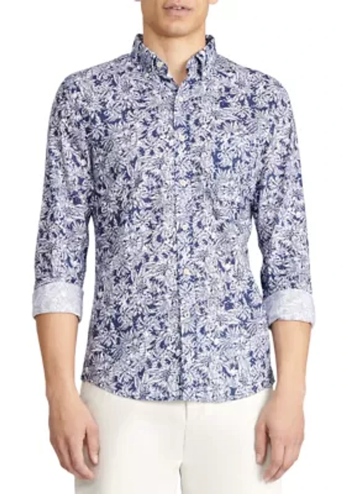 Floral Printed Button Down Shirt