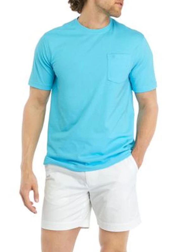 Saltwater Soft Wash Pocket Crew T-Shirt