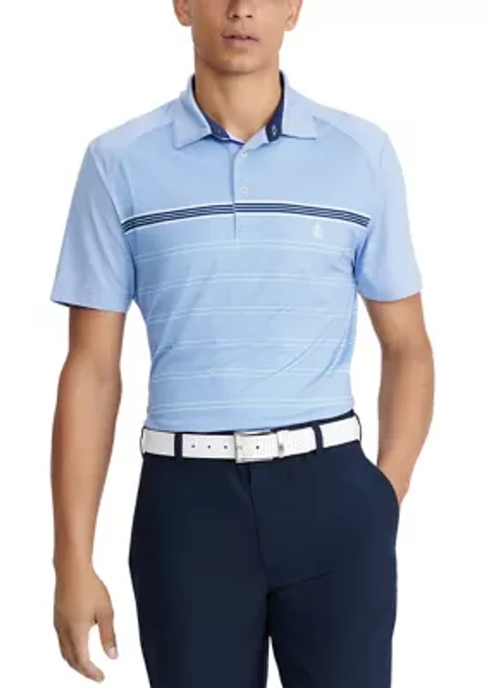 Swingflex Elite Short Sleeve Clubhouse Striped Polo Shirt