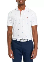 Parrot Printed Polo Shirt