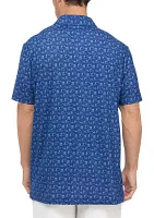 Golf Cart Print Polo Shirt