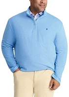 Big & Tall Long Sleeve Performance Comfort 1/4 Zip Pullover​