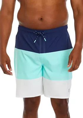 Big & Tall 6" Saltwater Blocked Swim Trunks