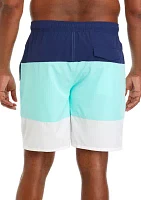 Big & Tall 6" Saltwater Blocked Swim Trunks