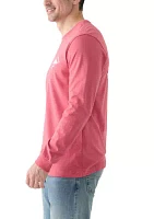 Long Sleeve Soft Wash Graphic Crew T-Shirt