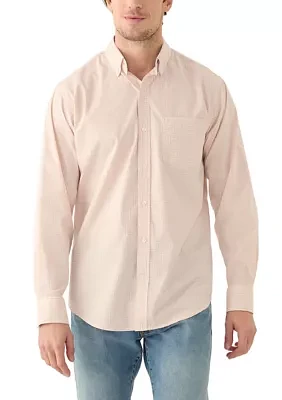 Long Sleeve Performance Gingham Shirt