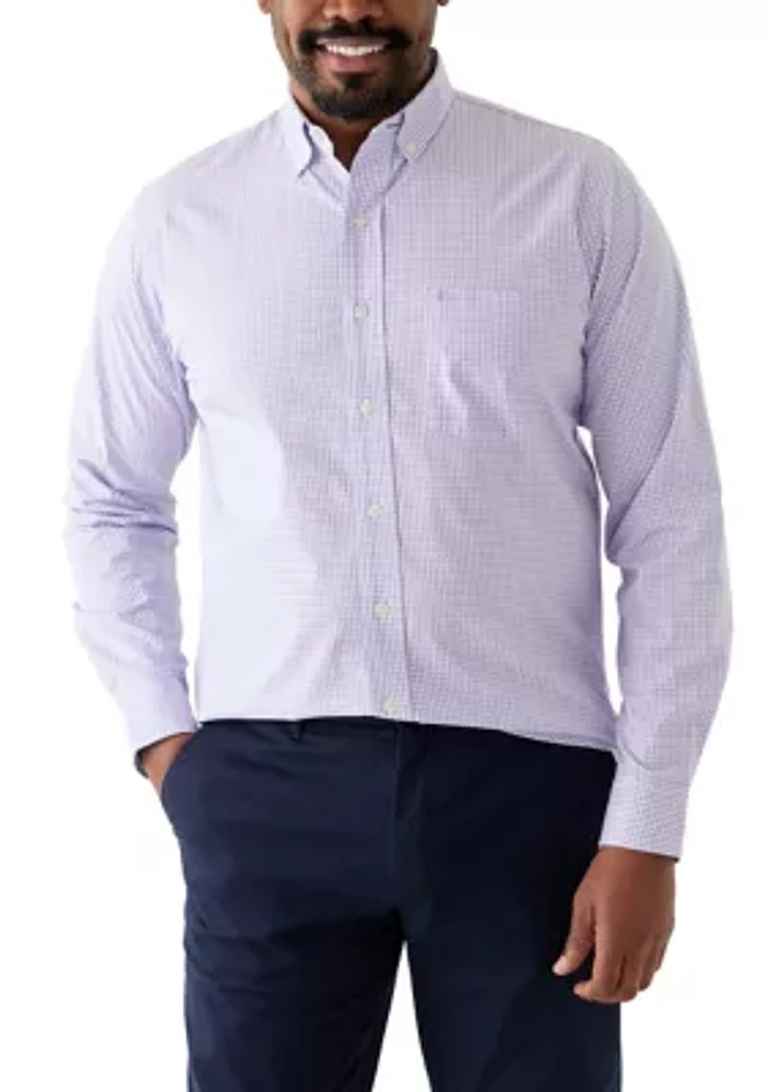 Big & Tall Comfort + Performance Woven Button Down Shirt