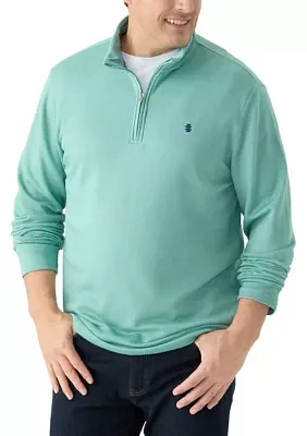 Big & Tall Long Sleeve Performance Comfort 1/4 Zip Pullover​