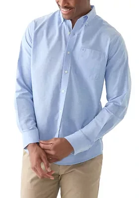 Long Sleeve Solid Oxford Shirt