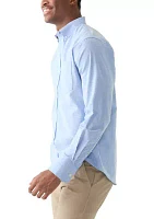 Long Sleeve Solid Oxford Shirt