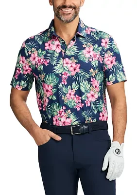 SwingFlex Elite - Fashion Print Polo Shirt