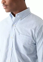 Long Sleeve Stripe Oxford Shirt