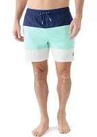 Color Block Swim Trunks