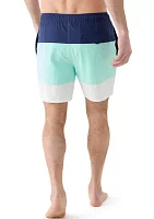 Color Block Swim Trunks