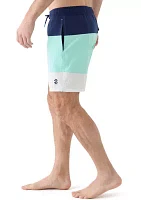 Color Block Swim Trunks