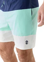 Color Block Swim Trunks