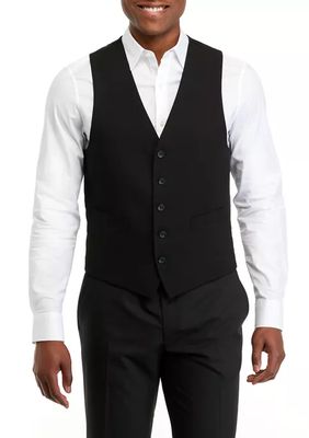 Men's Black V-Neck Vest