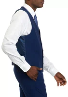 Men's Blue Multi Pattern Vest