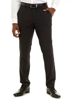 Men's Solid Flat Front Dress Pants