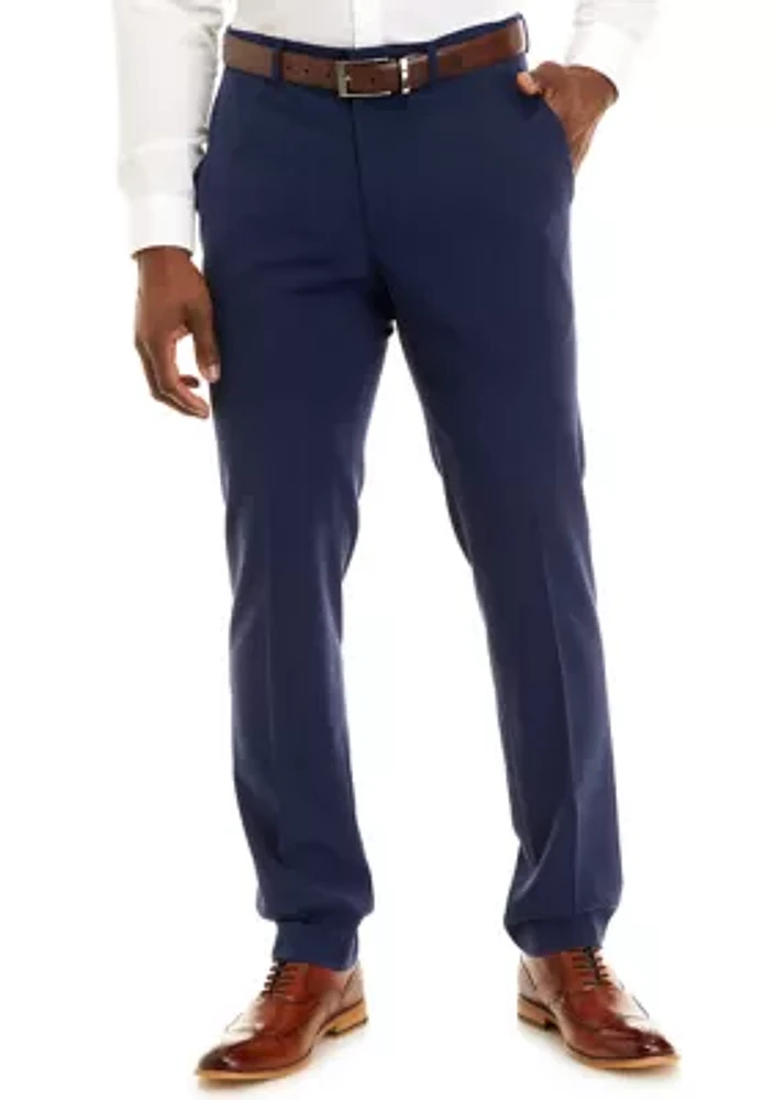 Tonal Solid Suit Separate Pants