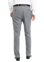 Men's Gray Windowpane Suit Separate Pants