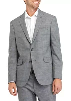 Men's Windowpane Suit Separate Coat