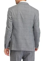 Men's Windowpane Suit Separate Coat