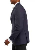 Men's Blue Texture Sport Coat