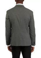 Men's Single Breasted Gray Stripe Sport Coat