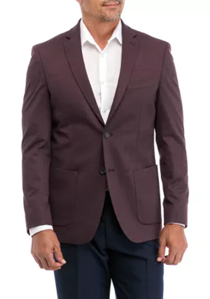 Burgundy Knit Techni-Cole Sport Coat