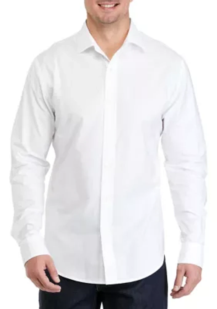 Men's Long Sleeve Woven Oxford Shirt