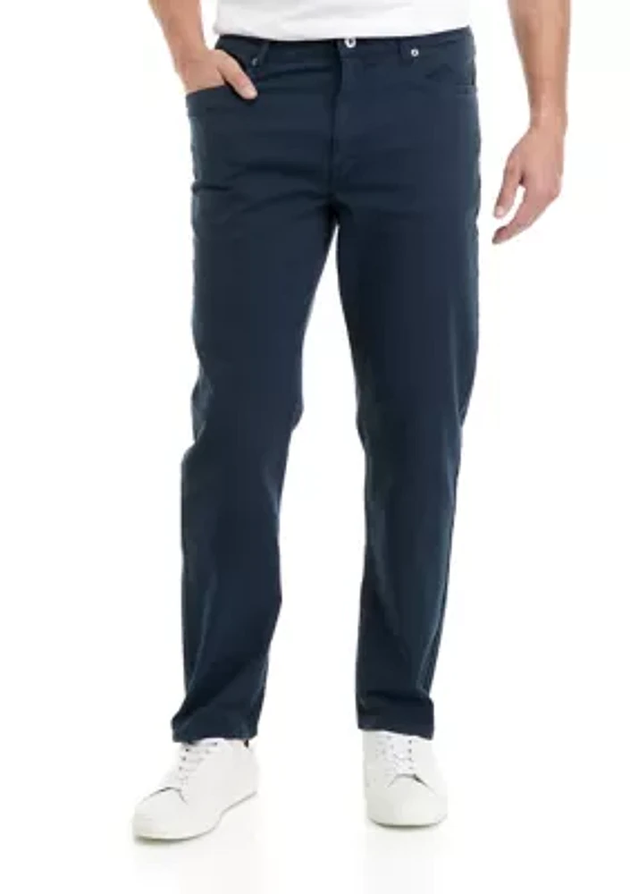 Men's Washed Canvas 5 Pocket Pants