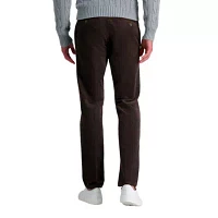 Men's Stretch Corduroy Straight Fit Flat Front Pant