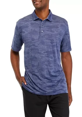 Short Sleeve Printed Polo Shirt