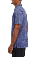 Short Sleeve Printed Polo Shirt