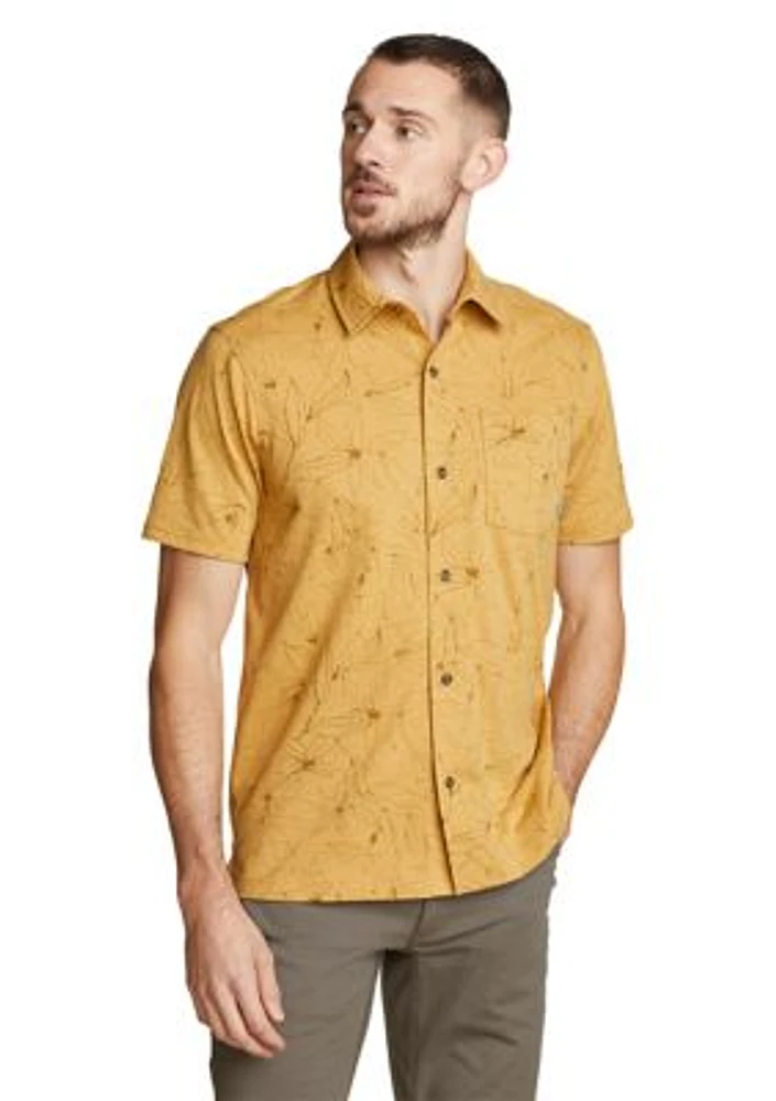 Men's Short Sleeve Baja Button Up Shirt