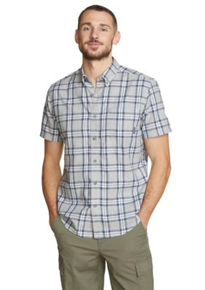 Tidelands Short-Sleeve Yarn-Dyed Textured Shirt