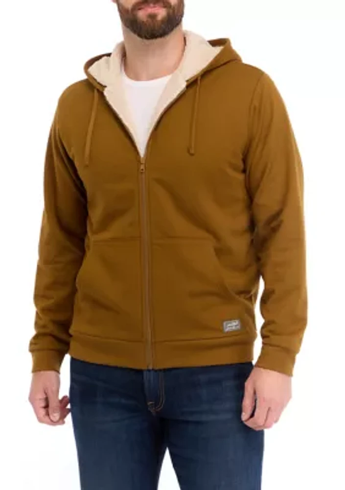 Everyday Fleece Full-Zip Faux Shearling-Lined Hoodie