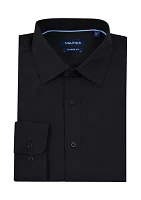 Classic Black Solid Dress Shirt