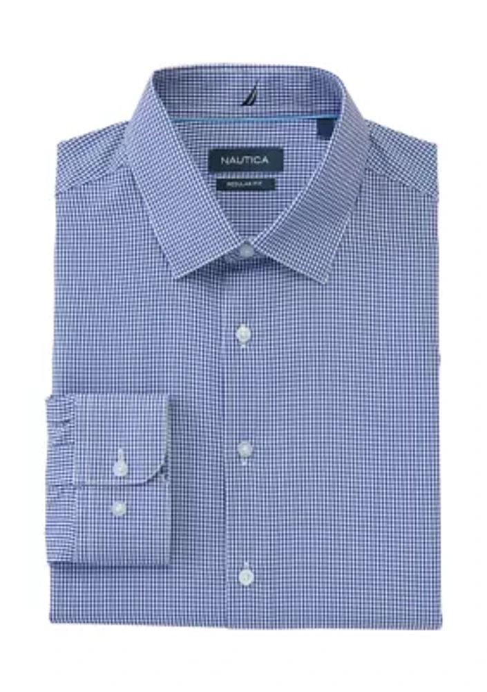 Mini Check Print Dress Shirt