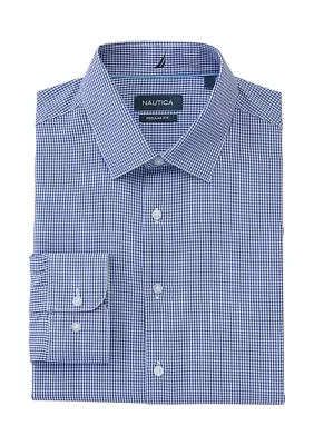 Mini Check Print Dress Shirt