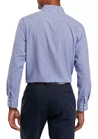 Mini Check Print Dress Shirt