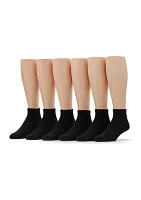 Quarter Socks - 6 Pack